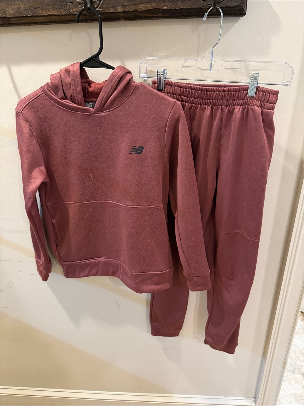 New Balance Kids Dusty Rose Hoodie and Joggers Set